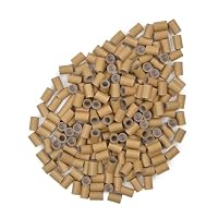 500 Stück Dunkelblonde Mikroglied-Haarperlen – 5,0 X 3,0 Mm, Silikonbeschichtet