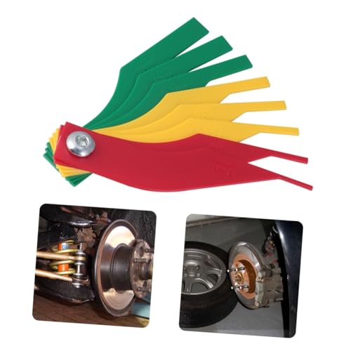 PartyKindom Car Brake Pads Scale Professional Brake Pad Gauge Easy to Read Measurement