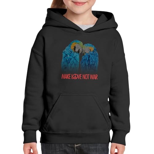 Perroquet collage vintage sweat à capuche haut de gamme enfant