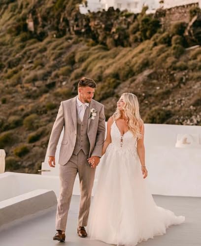 3 Piece Suit Men Slim Fit Suits for Men Wedding Groomsmen Suit Prom Tuxedo Suit One Button Blazer Vest Pants4