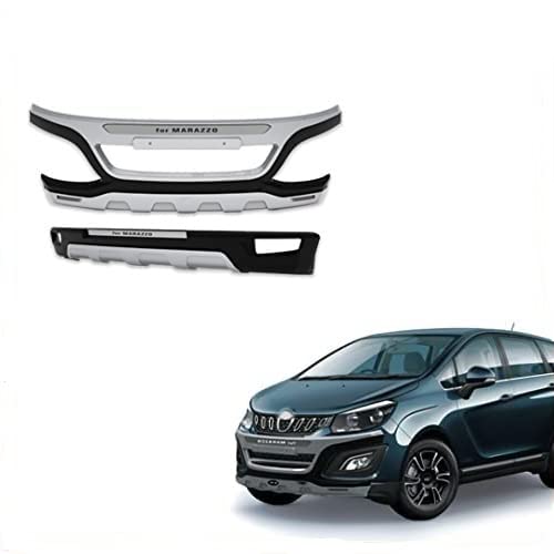 Image of Drivestylish Acrylonitrile Butadiene Styrene (ABS) Front & Rear Bumper Protector Guard for Mahindra Marazzo