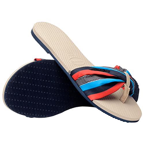 Rasteira You St Tropez, Havaianas, Feminino, Bege Palha/Marinho, 39/40