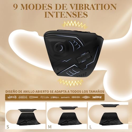 Miniatura 2 de Masturbador Masculino 2 En 1 Juguetes Eróticos Para Pareja Sexuales Anillo Vibradorador Pene Clítoris Juguetes Sexuales Hombre Masturbádores Masculino Más Vendido 9 Modos Vibrador Mando Distancia