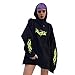 Produktbild LSAltd Mode Frauen Vintage Print Baggy Mit Kapuze Lange Sweatshirt Bluse Streetwear Beiläufige Kurze Bequeme Pullover Tops Shirt