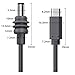 Mini USB C to DC 5.5x2.1mm Power Cable, Type-C to Waterproof DC5521 Cable for Power Bank 65W+ PD Source, Compatible with USB-C Devices, 6.5FT/2M