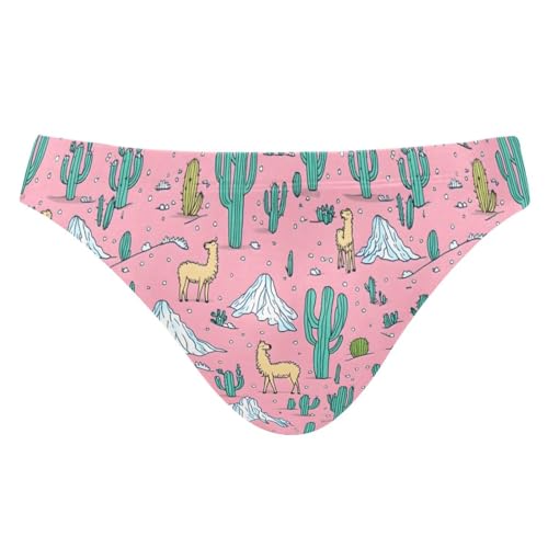 UMIRIKO Men's Cute Alpaca Cactus Swimsuit Bikini Swimwear XXL 202b8327