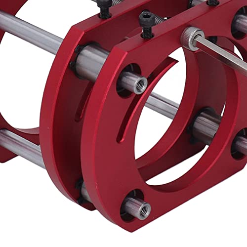 Base élévatrice en alliage aluminium 4 mâchoires serrage, tige acier inoxydable, système levage 51mm pour travail bois