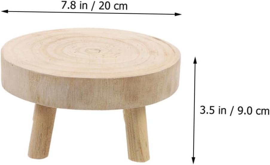 2pcs Wooden Plant Stands for Indoor Plants Tall Holders for Succulents and Bonsais Decorative Flower Pot Display for Balcony and Garden
