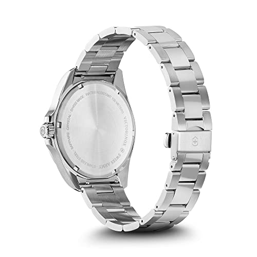 Victorinox Fieldforce Gmt Watch With Blue Dial And Silver Stainless Steel Bracelet #TOP29