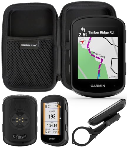 Garmin Edge 540 Compact GPS Cycling Handheld Computer with Naviation and Signature Series Hard Case