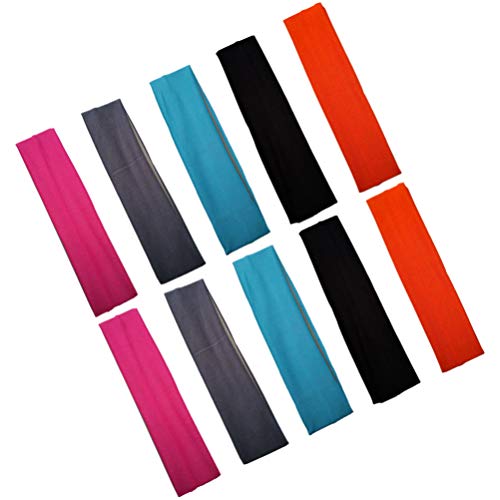 10 peças faixas esportivas para mulheres faixa de suor atlética faixas de suor faixas femininas faix