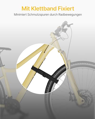 monTEK Fahrrad Wandhalterung, Winkel und Wandabstand einstellbar, Fahrradhalterung Wand Klappbar 30kg Tragfähigkeit, Ausziehbar Fahrradaufbewahrung mit Helmhaken für Garage, 1 Stück