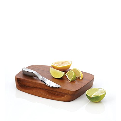 Tabla de Cortar Rectangular Nambe Acacia 19x19x4 cm miniatura 2