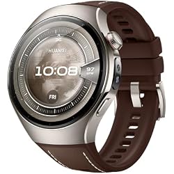 HUAWEI Watch 5 Smartwatch, GPS, 46mm, Braun | Health Glance, SpO2 an der Fingerspitze, Saphirglas, 5ATM, Kompatibel mit Android & iOS