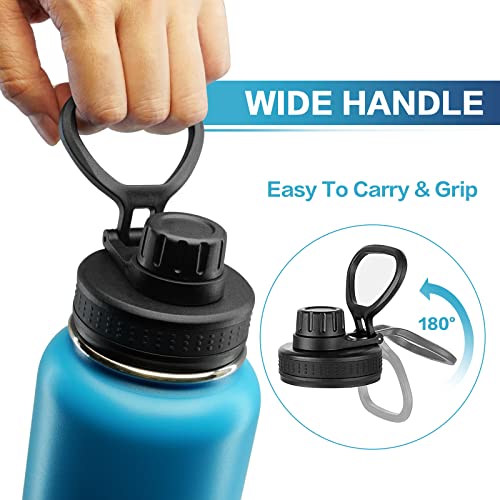 32 Oz Sports Water Bottle, Metal Flask, Insulated Water Bottle For Travel, Hot Or Cold Thermos Double Wall Stainless Steel Easy To Clean, Leak-Proof And Bpa Free For Gym, Picnic, Trip #TOP6