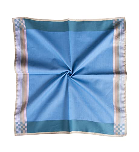 Srffbremeoly Mens 100% Soft Cotton Handkerchiefs Plaid Hanky Pocket Square Hankies 3Pcs #TOP3