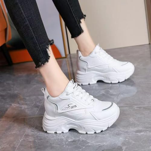 Fashion Y2K Chunky Platform Sneakers Women Classic White Tennis Shoes Comfort Casual Walking Running Shoes3