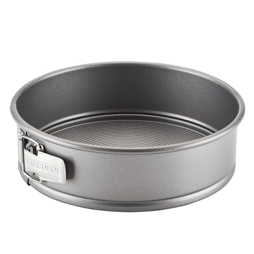 Circulon Total Nonstick Springform Baking Pan / Nonstick Springform Cake Pan / Nonstick Cheesecake Pan, Round - 9 Inch, Gray,51139