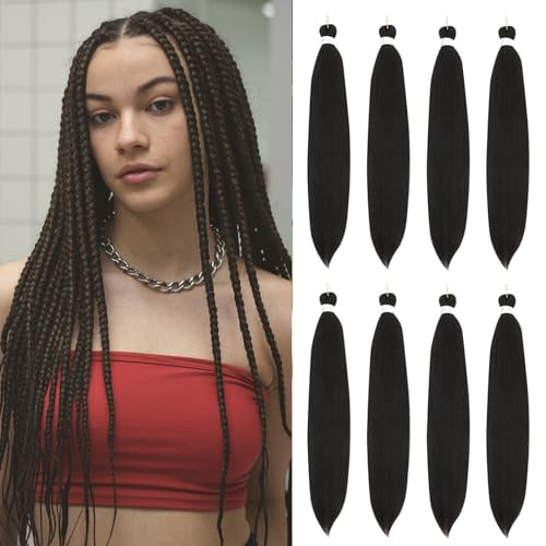 Braiding Hair Pre Stretched 20 Inch 8 Packs Synthetic Hair Extensions #4
