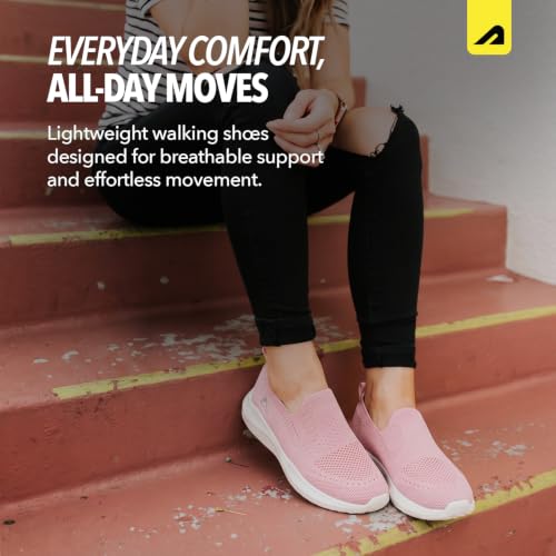 Image of Boldfit Shoes for Woman Soft Sole Women Shoes Memory Foam Walking Shoe for Women Slip on Shoe Woman Anti Skid Foot Wear for Ladies for All Day Walking