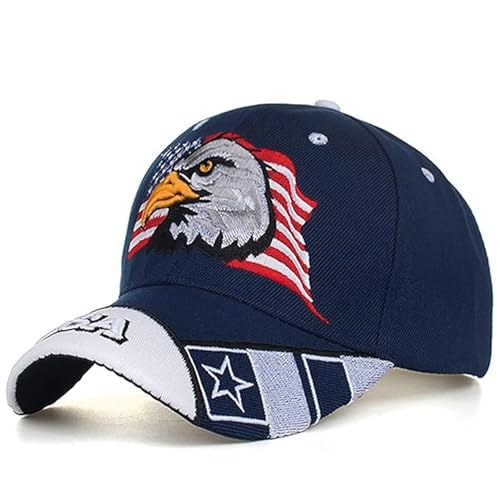 IZUS USA-Flag Eagles-Hat American Baseball-Cap Embroidered Base-Ball Dad Hat Cap for Men Women