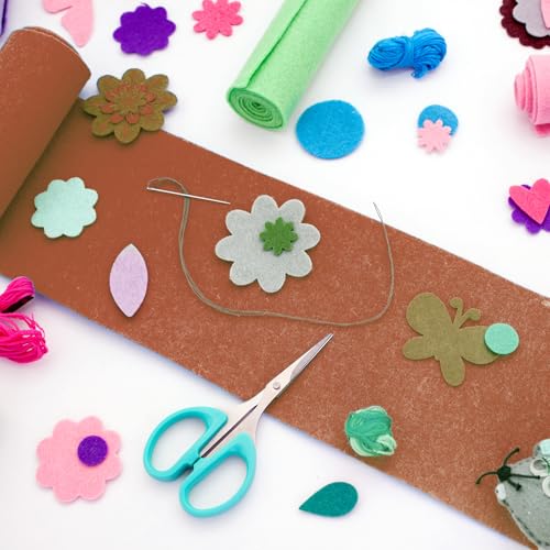 Feuille de feutre polyester marron pour décorations de Noël et DIY
