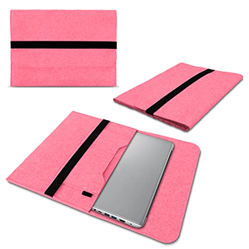 Schutzhülle kompatibel für Lenovo IdeaPad C340 14 Filz Tasche Sleeve Hülle Laptop Cover Notebook Case 14 Zoll, Farbe:Rosa Cover