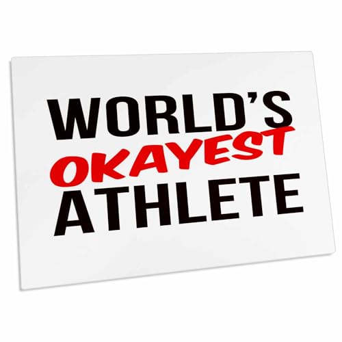 3dRose Worlds Okayest Desk Pad 58x40 cm miniatura 1