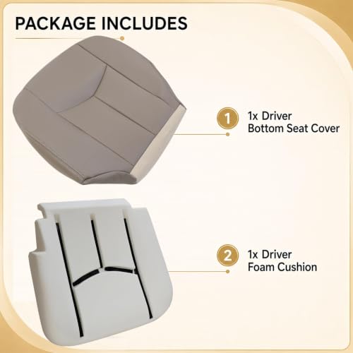 GXARTS Seat Cover and Foam Replacement Fit for Silverado Sierra 2003-2007 by GXARTS - Used condition - Image 8