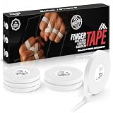 Tape Sportivo Dita BJJ - Nastro Ossido di Zinco & Taping per Bendaggi con Grip Forte - Tape Crossfit, Arrampicata, Pallavolo & Sollevamento - 6 Rotoli Cerotto, IRON FIGHTER