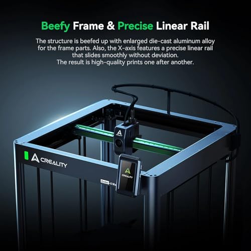 Creality Ender-5 Max 3D-printer, 64-punts plannivellering, dubbele Z-as, ultrasnelle druk met 700 mm/s, groot printvolume 400 × 400 × 400 mm - Afbeelding 5