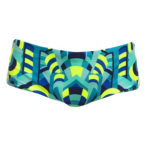 Funky Trunks Herren Badehose Schwimmhose Swimwear Trunks Cirque du Swim, Farbe:Mehrfarbig, Artikel:-Cirque du Swim, Größe:XL