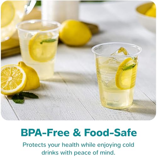 Comfy Package [12 oz. - 240 Count Clear Plastic Cups Disposable - Cold Party ...