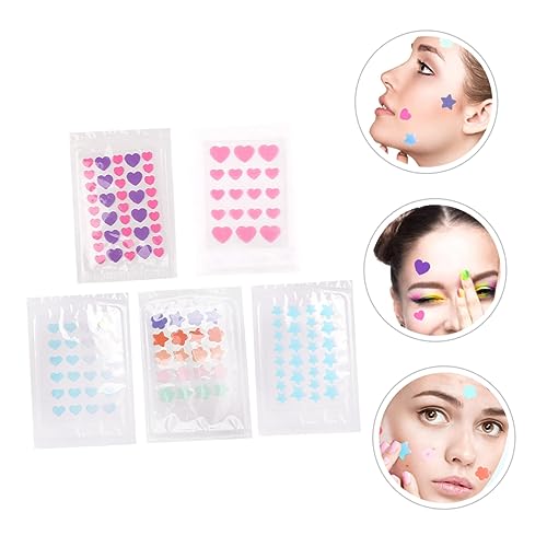 FRCOLOR 5 Folhas De Adesivos De Flores Rosa Removedores De Corpo Remendos De Remoção De Toupeira Rem