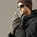 Bodvera Winter Wool Gloves for Men Warm Knitted Touchscreen Cold Weather Gloves for Running Driving