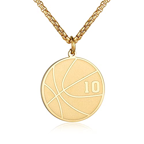 Susook Basketball Number Necklace