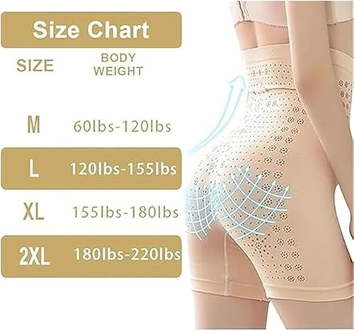 Qoobom PEARLMOON Short amincissant et réparateur en fibre ionique de soie glacée pour femme, short détox et amincissant, taille haute, contrôle du ventre, raffermissant, améliore instantanément la – vue 7