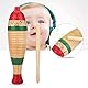 Holigie wooden fish shaped guaro,colorful childrens handheld music percussion instrument equipped with a mallet is an early education rhythm tool for toddlers and preschoolers