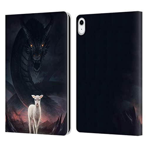 Étui iPad 10.9 2022/2025 Head Case Designs Jonas Jödicke Lamm Gottes portefeuille cuir