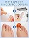 Waterproof Toe Cover Finger Protector, Reusable Silicone Nail Protector for Bathing, Pedicures, Manicures, Nail Care (10 Small)