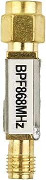 868MHz SAW bandwidth SAW band pass filter for LoRa LoRaWAN Helium, 867869MHz, with 2 Adapter