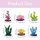 Rolin Roly 6 Aquarium Pflanzen Künstlich Harz Koralle Fish Tank Home Office Décorations für Fischbecken, Aquarien, Landschaftsdekoration (6pcs)