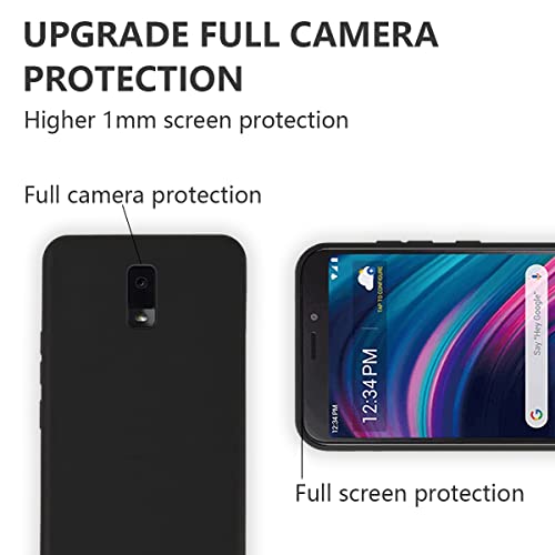 Jr Rutien For Blu View 3 Phone Case View3 B140Dl Soft Shockproof Full Body Protection Protective Silicone Case (Black) #TOP2