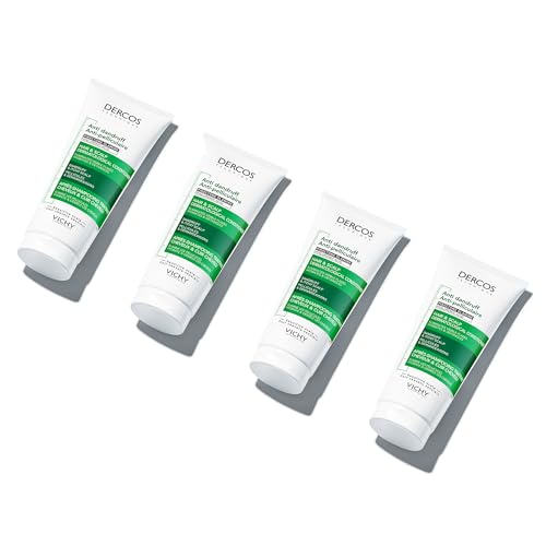 Vichy Dercos Anti-Schuppen Conditioner, Feuchtigkeitsspendende Haarspülung, Juckreizmildernd, Bei anhaftenden Schuppen, Für empfindliche Kopfhaut und colorierte Haare geeignet, 200 ml