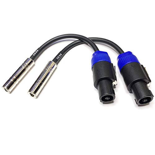 CESS-025 1/4 TS Female To Speakon Speaker Cables - Speakon to 6.35 mm
