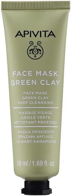 MASCARILLA FACIAL LIMPIADORA PROFUNDA con arcilla verde