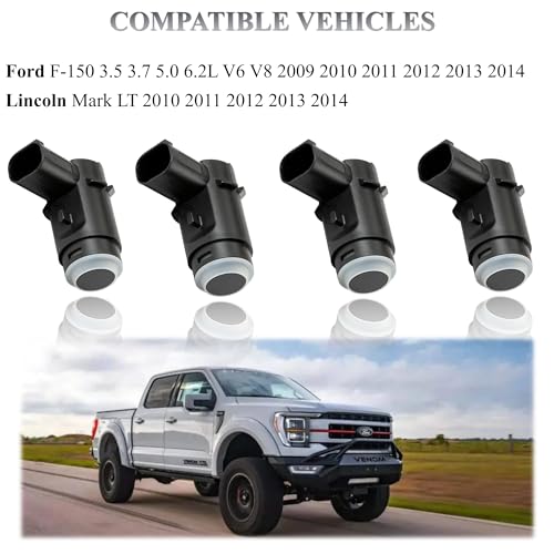 PANNUOSCS Backup Sensor Reverse Bumper Parking Assist Sensors Compatible with 2009-2014 Ford F-150 2010-2014Lincoln Mark LT Replaces# 9L3Z-15K859-D（4PCS） by PANNUOSCS - Image 5