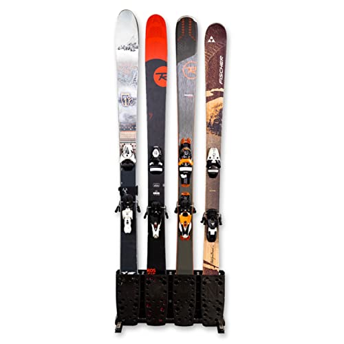Storeyourboard SYB-MH-XW Ski Storage Rack, 4 Pair Freestanding Skis Floor Mount thumb #3