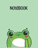 Cute Frog Notebook Graph Grid Ruled Composition 8x10 160 pages