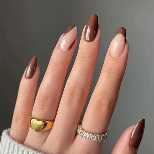 Red False Nails, False Nails Long 24pcs Coffin Press on Nails, Acrylic Stick on Nails with Glue and Glue Sticker Elegant French Ballet Red Fake Nails for Women and Girls
